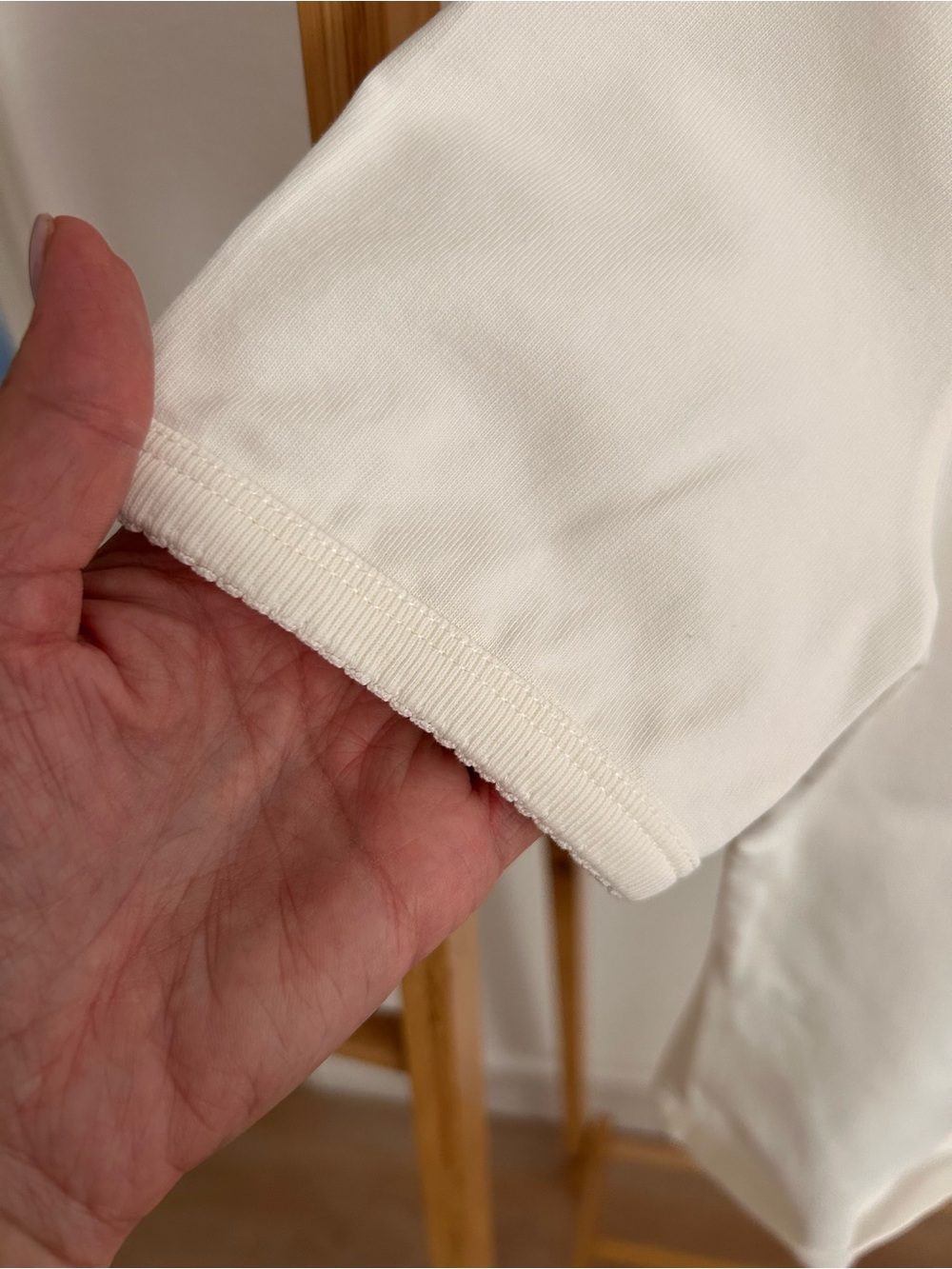 Sezane Nolan Crew Neck T-Shirt - White - Picture 3 of 6